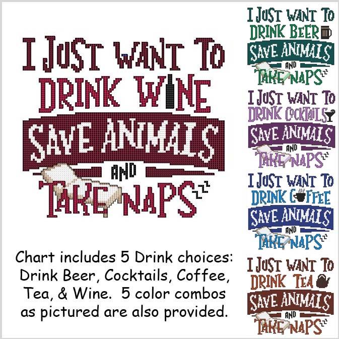 (image for) I Just Want To Drink .... SAVE ANIMALS and Take Naps